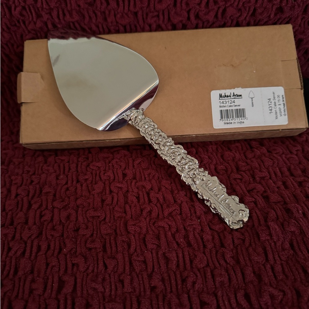 Michael Aram Silver Cake Server